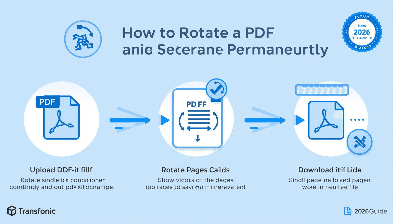 How to Rotate a PDF Free by Transfonic