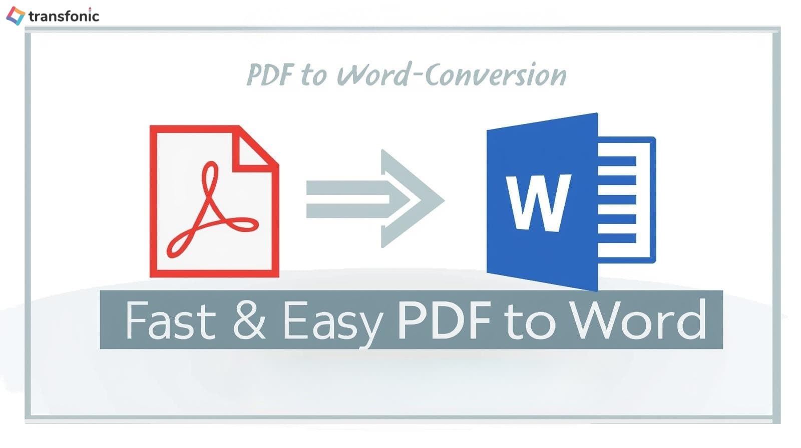 Convert PDF to DOCX quickly with Transfonic's online converter tool for editable Word documents.