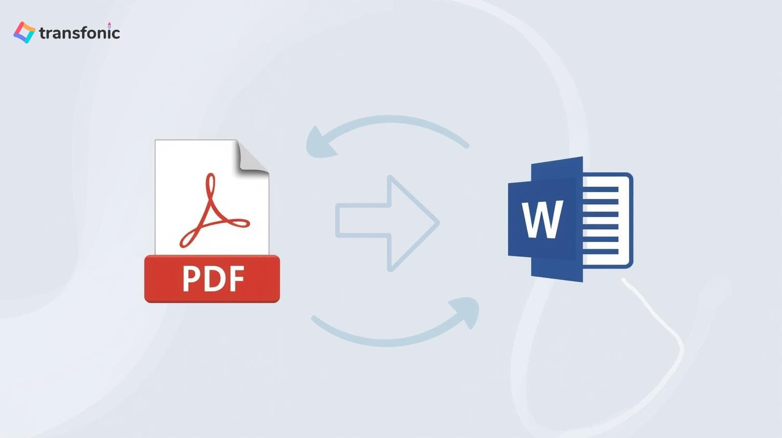 Convert PDF Files into Word By Transfonic