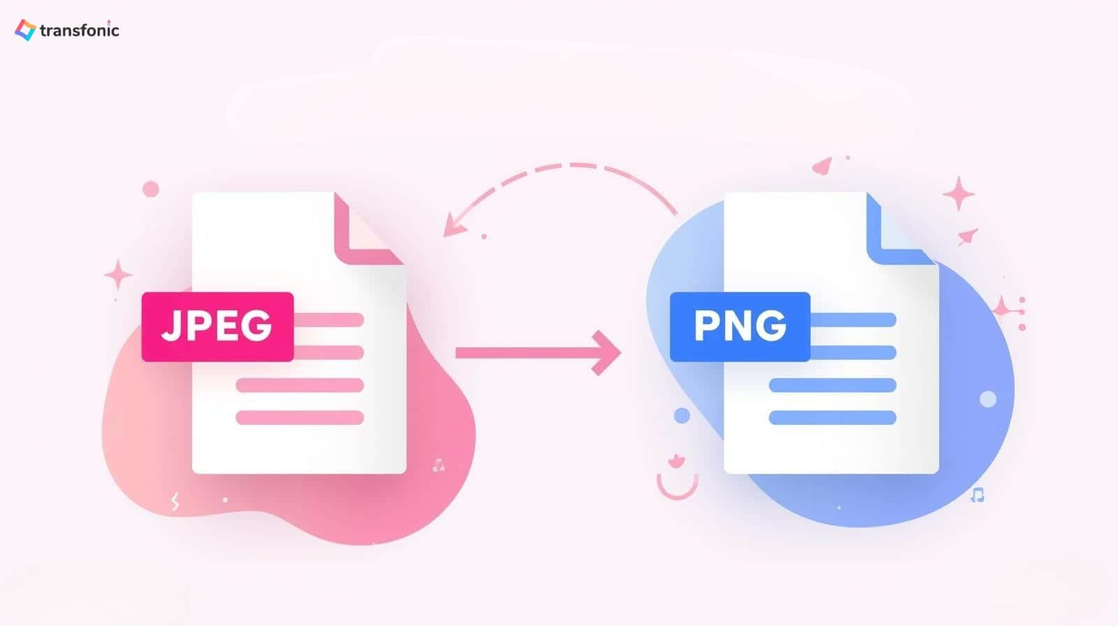 easily convert JPEG to PNG by Transfonic